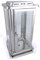 designgrab ael1 Grab Lampada Royal in Acciaio Inox, Argento, 12 x 12 x 23 cm