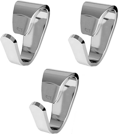 My-Bead 3 Stück Anhängerschlaufen 8mm 925 Sterling Silber Ketten Anhänger Verbinder in Juweliers- Qualität basteln DIY