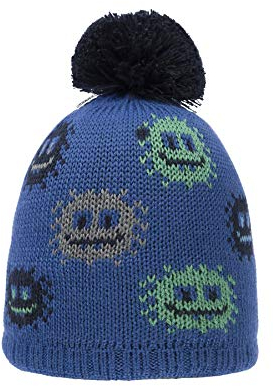 Döll Baby - Jungen Pudelmütze Strick Mütze, per Pack Blau (Delft|Blue 3050), 49 (Herstellergröße: 49)