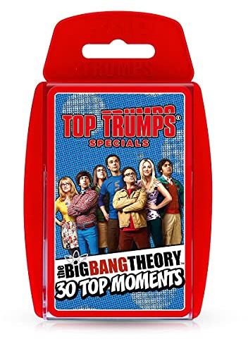 Top Trumps The Big Bang Theory 30 Top Moments Specials Kartenspiel, erleben Sie Ihre Lieblingsmomente mit Sheldon, Amy, Leonard, Raj, Howard, Bernadette und Penny, EIN tolles Geschenk für Kinder ab 6
