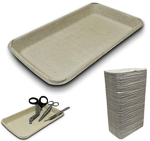 100-pack | RE-GEN – engångsmassa nr 3 | tillverkad av återvunnet material | perfekt för att hålla medicinska instrument – (225 x 135 x 20 mm)