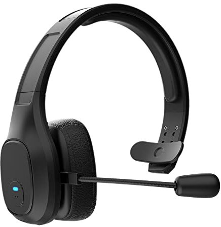 Auriculares Bluetooth 5.0 Auriculares con Microfono Inalambricos,Auricular Inalambrico para Telefono Fijo,Cancelación de Ruido Headset Wireless para Call Centers,Servicio Telefónico,Truck Driver,Skype