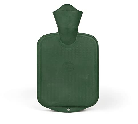 GRÜNSPECHT Borsa dell'acqua calda in gomma naturale, piccola gomma proveniente da foreste certificate in modo sostenibile, qualità testata secondo BS 1970:2012, bottiglia da letto per bambini e