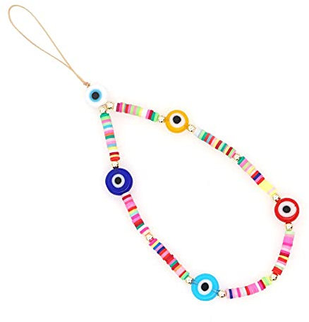 Universale Böhmische Handy Lanyards Beaded Phone Lanyard Handgelenkband Love Alphabet Buchstabe Perlen Kette Bunte Perlen Phone Lanyard Handgelenkband Anti Verlorene Telefon Kette