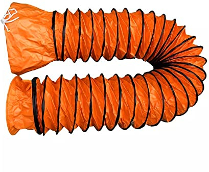 LIGUOYI Flexible Lüftungsschläuche Für Bauventilator Ventilator, Wasserdicht PVC Luftkanal Mit D-Ring & Verstellbares Trageband, 250mm 300mm 500mm Durchmesse PVC Luftkanal Zusammenklappbar