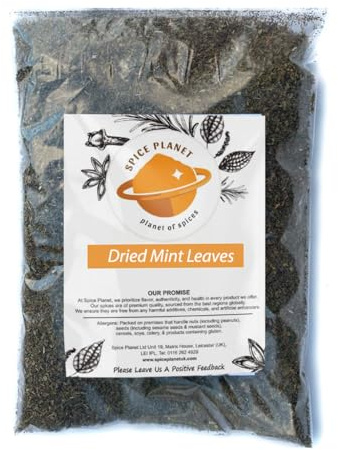 Dried Mint Leaves | Leaf Healthy Herbs Premium Quality by Spice Planet® 25g-1.9kg (25 Grams)