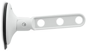 Colgador de Ropa con Ventosa Brabantia - Light Grey | Colgador para Ventanas, Azulejos, Espejos | Colgador Compacto para Ropa sujeta 3 Perchas, hasta 2 kg | Ideal para baños o Espacios pequeños