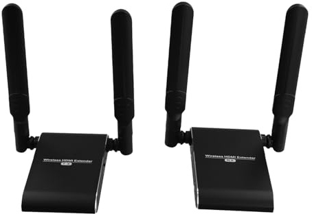 Sefdrert Trasmettitore e Ricevitore Extender Wireless 4K 150 M Compatibile Supporto Video HD 4K per CCTV PC TV Satellitare Spina UE