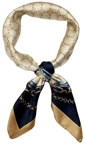 Bliceon Damen Seidentuch aus leichter Seide, Eleganter Seidenschal, Bandana, Halstuch und Kopftuch, Geschenk für Frauen, Vielseitiges Seidenschal