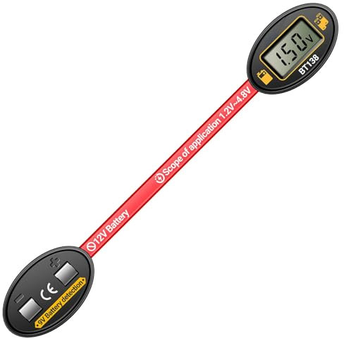 Tester Magnetico Per Batterie Monitor Analizzatore Del Misuratore Batteria Magnetico Monitor The House Portatile Misuratore Carica Batterie Per Batterie AA, C, D, 9 V 15x2x1 Cm