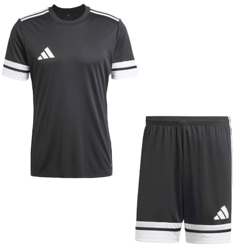Addias Trikotsatz Herren schwarz weiß Squadra 25 Gr/L - Sportbekleidung Set