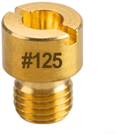 Kit di getto principale carburatore per una sostituzione efficace con misurazione precisa (#125)