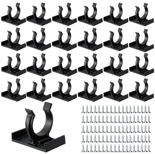 XIYING 25 Pcs Kitchen Plinth Clips, Kickboard Clips, Kitchen-Plinth Leg Clip with 50 Screws for Secure Kickboard Installation