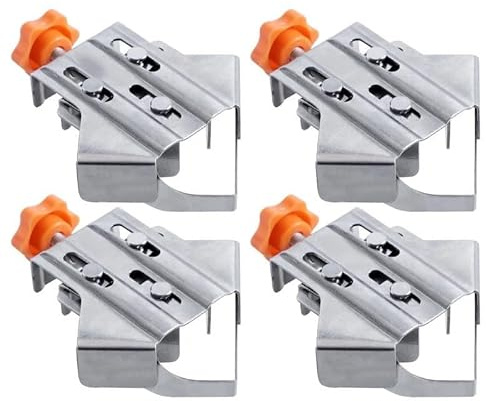 Zpengtai Sargento Escuadra Abrazadera De Esquina De Acero Inoxidable De 90 Grados, Abrazadera De Esquina Derecha, Ajustable, For Carpintería, Recto(4pcs Corner Clamp L)