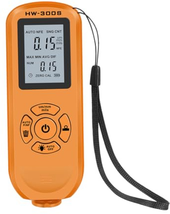 MAGICLULU Spessimetro Rivestimento Auto Digitale con Display HD Tester Spessore Vernice Strumento Durevole per Controllo Rivestimenti Auto e Metalli
