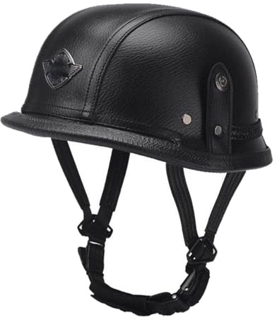 Casco Mezzo Retrò Moto Caschi Cromwell Vintage DOTECE Approvato Caschi Jet E Demi-Jet Aperto Casco De Moto Fodera Traspirante Per Adulti Uomini Donne Elmetto Scodella M,M:57-58CM