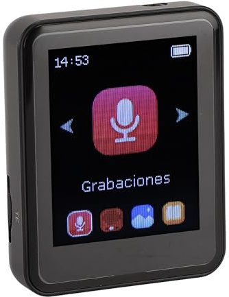 XUMIUZIY Lecteur MP3 MP4, écran Tactile de 1,8 Pouces, Bluetooth 5.0, Son HiFi, Lecteur de Musique Portable avec 128 Go de Mémoire Extensible, pour la Course, Le Jogging, la Randonnée, (8GB)