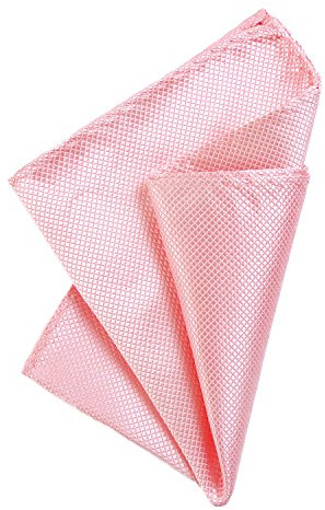 DonDon Pañuelos de bolsillo hombre de 21 x 21 cm para ocasiones especiales - Rosa claro