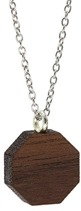 NaturSchatulle Kedja med hänge trävarianter 45 cm 50 cm halsband trähänge former silver 925 kedja damer kedjehänge trä symboler träsmycken amulett e silver, cod. NK10117.1