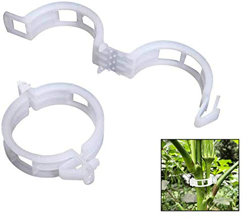 auvstar Clip per Piante, Garden Trellis Plant, Pomodoro Verdure Clip di Fissaggio,Clip a Vite, Vite Clipsplant Vlip Sostegno Pomodori, Peperoni, Vite Piante e Fiori da Coltivare in (100 Pces)