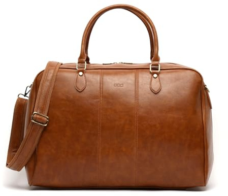 MISAKO Toni Bolsa Fin de Semana con Bandolera extraíble Hombre - Toni Camel 32 X 49 X 25 cm