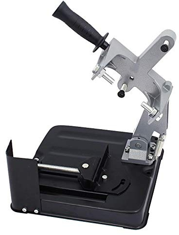 BSD Soporte para Amoladora Angulard 180/230mm - Soporte para Cortar para Amoladora Angular, Base de Hierro Fundido con Abrazadera