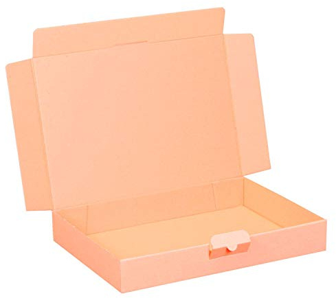 smiley pack Maxibriefkarton DIN A4 320 x 225 x 45 mm braun 50 Stück | Stabiler Versandkarton mit Steckverschluss – passend für DHL Maxibrief, Warensendung & Büchersendung