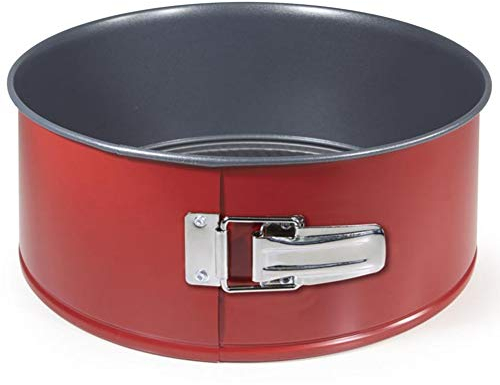 MGE - Tortiera 20 cm Apribile con Cerniera di Forma Circolare - Tortiera a Cerniera Rotonda con Rivestimento Antiaderente - Stampo da Forno per Torta, Cheesecake in Acciaio - Ø 20 cm x 10 cm