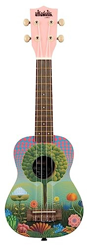 KALA Ukadelic UK-UKETOPIA - Uketopia Soprano Ukulele, with Tote Bag