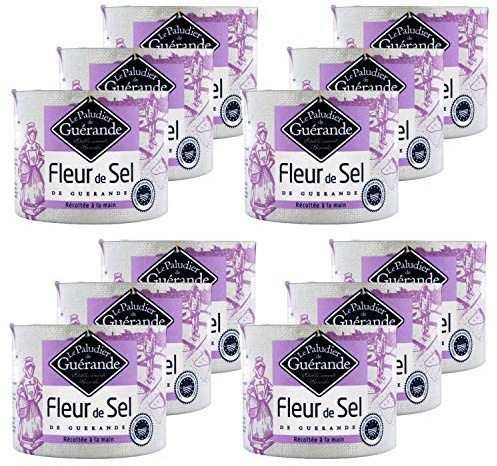 Lot 12x Fleur de sel de Guérande - Le Paludier de Guérande - boîte 125g