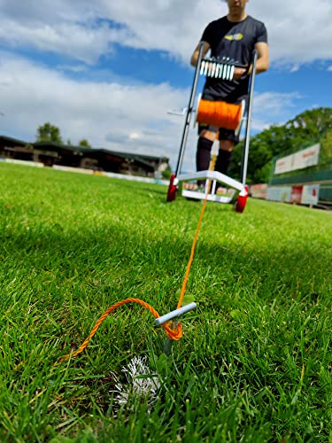 POWERSHOT Cordeau de traçage de Terrain Aide au traçage des Lignes de Terrain de Foot - Machine de traçage
