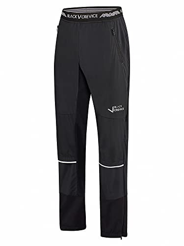 Black Crevice Herren Skitourenhose I Hochwertige Wanderhose Herren aus 88% PES & 12% Spandex I Wind- & Wasserabweisende Outdoorhose Herren I Winterhose für Herren mit Bewegungsfreiheit