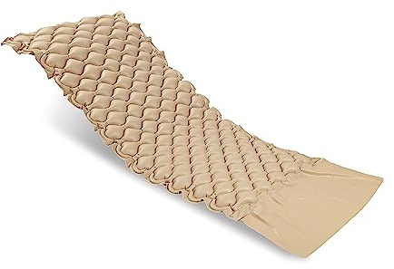 SANICO Materasso Antidecubito - Materasso Gonfiabile con Alette Incorporate - Cuscino Decubito Testurizzato da 135kg di Portata - Sollievo da Piaghe da Decubito, e Qualità del Sonno - senza Motore