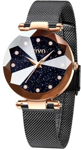 CIVO Damenuhr Armreif Wasserdicht Armbanduhr: Damen Edelstahl Mode Elegant Beiläufig Designer Quarzuhr - Geschenke Uhr für Frauen Set
