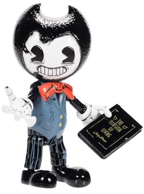 Bendy and The Ink Machine - Figura de acción de Bendy Real World con Libro, de 12,7 cm de Wave 2