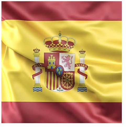 Bandera de España, 90cm x 150cm, Grande con Trabilla para Mástil y Cordones para Sujetar, Ligera, Bandera para Deportes, Fútbol, Manifestaciones, Edificios,