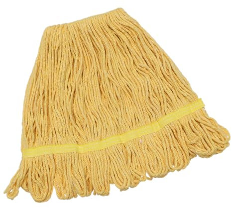 GARVALON Serpillière Coton Absorbante Remplacement, Chiffon Nettoyage Solide Jaune, Accessoire Serpillière Haute Densité, Usage Domestique Sols Bois Et Carrelage, Nettoyage Facile