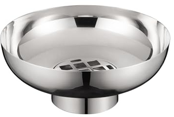blomus Vase MIYABI | Blumenvase aus Edelstahl | Dekovase Farbe Stainless Steel | Größe M | Ø23 x 10H cm