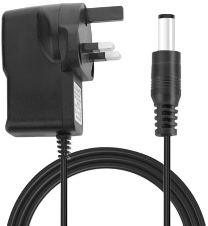 Pedal Power Supply Adaptor for Guitar, 9V DC 1A 6.6ft Guitar Power Adapter, Center Tip Negative Sleeve Positive Source Charging for Guitar Bass Pedal Stompbox Noise Reduction (Power Adapter)