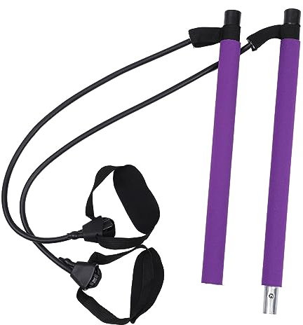 BCOATH Verstellbarer -Stick Ganzkörpertrainingsgerät Für Krafttraining Yoga Und Sport Lila Aus Langlebigen Materialien Leicht Und Tragbar Für Unterwegs