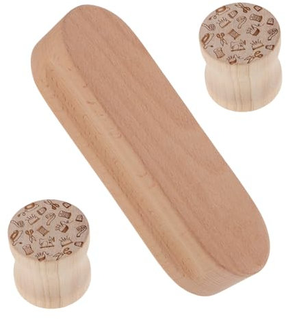 HAWILLOSCH 1satz Sewing Tailor Holz Quilter Block Presswerkzeug Teiliges Mit Druckplatte Und Runden Stoffpressen Für Präzise Nähte Und Falten Im Quilten