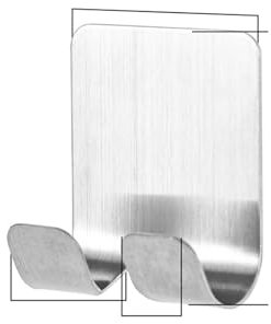 Rasiermesser Halter für Dusche 4 Pack Edelstahl Rasiermesser Halter Haken Wasserdichte Selbstklebende Rasierer Aufhänger Halter Haken für Badezimmer Küche
