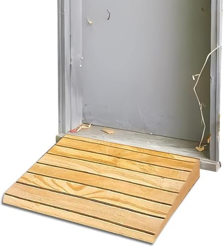 Ramps Threshold Ramp, Entry Ramp for Doorway, Solid Wood Wheelchair Threshold Ramp 3 4 5 7 8 Inch High with Non Slip Surface, Wooden Steps Stairs Ramp/Slope for Scooter Bike, Load 270kg(100x43x18cm (3