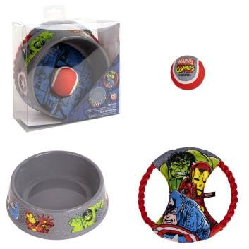 That Mouse Fashion Marvel Dog Set | Including Bowl, Ball & Rope Toy | Dog & Cat Gift Set