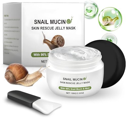 Crema Viso Antirughe, Crema Antirughe Donna con Bava di Lumaca e Acido Ialuronico, Crema Bava di Lumaca Viso, Cicatrizzante e Antimacchia per Viso, Idratante e Nutriente