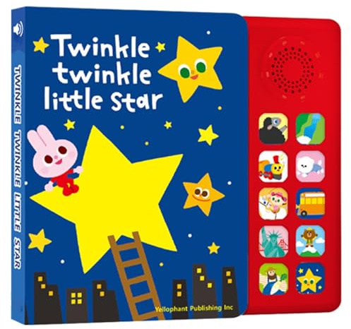 Libro interactivo, bloc de aprendizaje musical, tablero de rimas infantiles, 10 canciones, ayuda educativa interactiva para enseñanza de iluminación inglesa para niños, 9.06 x 8.27 x 1.18 pulgadas