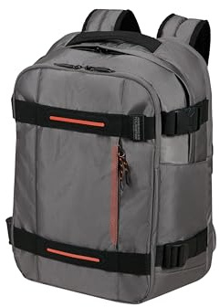 American Tourister Urban Track - Laptopryggsäck 15.6 – 45 cm, 29 L - 3 Stora Fack - Stor Kapacitet - Ergonomisk - Vadderat Laptopfack - Mörkgrå