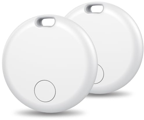 Tags Bluetooth Item Finder-4Pack，Compatible with Apple Find My APP (iOS Only) Replaceable Battery, IP67 Waterproof, Suitable for Luggage, Bags, Wallets, Backpacks, Keys Tracking Tag
