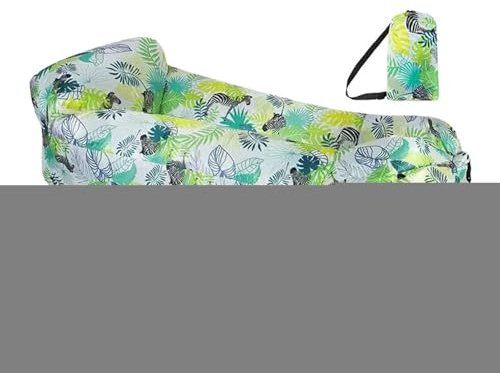 Generisk uppblåsbar luftsoffa, luftsoffa med bärväska, bärbar vattentät uppblåsbar luftlounger för resor, camping, vandring, pool och strandfester, 240 × 70 cm