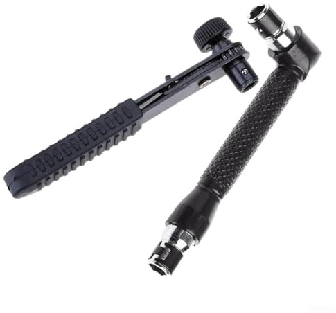 1/4'' Hex Shank Double-Headed L-Shaped Socket Wrench Extension Handle Screwdriver 90 Degree Angle For Routine Screwdriver Bits Utility Tool